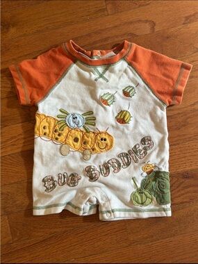 Koala Baby Brant infant baby boy romper on piece embroidered bug themed